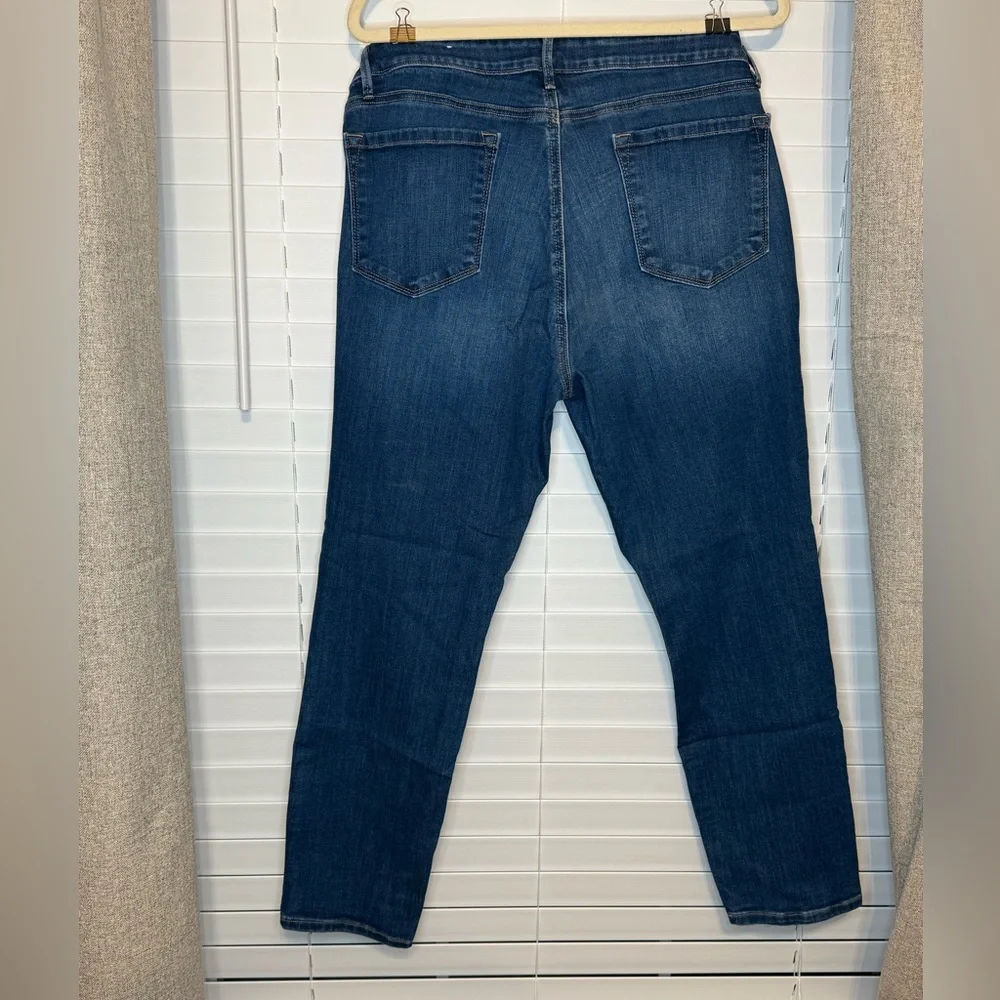 LOFT Dark Blue Ankle Jeans - Picture 2 of 2